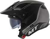 MT District SV Post helm mat zwart grijs