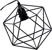 Relaxdays draadlamp tafellamp - sfeerlamp - designerlamp - industrieel design - zwart