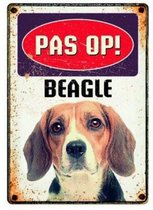 Plenty gifts waakbord blik beagle (15X21 CM)