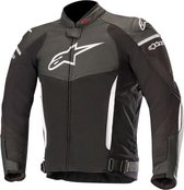 Alpinestars SP X Black White Leather Motorcycle Jacket 50