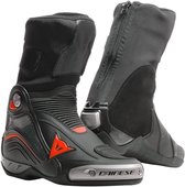 Dainese Axial D1 Black Red Fluo Motorcycle Boots 45