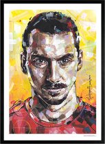 Zlatan Ibrahimovic schilderij (reproductie) 51x71cm