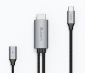 ADAM elements Casa H180 USB-C naar HDMI 4K Kabel 1.8 Meter - Zilver