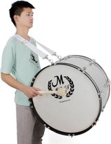 White Snare Drum schouderband Verstelbare Nylon Bass Drum schoudergordel