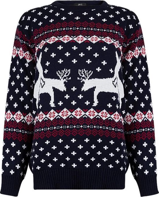 Foute Kersttrui Heren - Christmas Sweater "Rendieren doen een Spelletje" - Kerst trui Mannen Maat XL