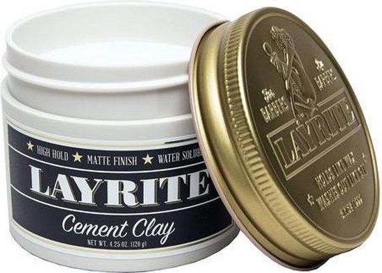 Layrite Cement Hair Clay - 113 ml - Wax - Cement clay