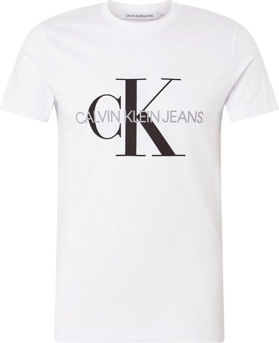 Specimen Spelling veerboot Calvin Klein Shirt - Maat XS - Mannen - wit/ zwart/ grijs | bol.com