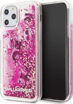 Apple iPhone 11 Pro  Karl Lagerfeld Backcover Glitter Floating charms - Rose Gold
