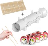 Sushi Maker Kit - Sushi Bazooka + Bamboe Mat - Wit - Sushi All-in-one Starter Kit