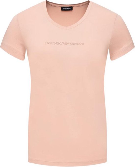 Tirannie server Ernest Shackleton Emporio Armani - Dames - Slim Fit T-shirt - Roze - XL | bol.com