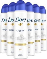 Dove Original Anti-transpirant Spray - 6 x 150 ml - Pack économique
