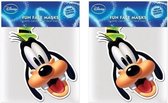 2x Goofy maskers - Disney thema verkleed maskers voor kinderen en volwassenen