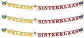 3x Letterslinger welkom Sinterklaas - 230 cm - Slingers - Letterbanners Sint en Piet