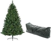 Kunst kerstboom Ontario Pine met opbergzak - 834 tips - 210 cm groen - Kunstkerstbomen en opbergzakken