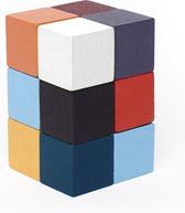 Kikkerland 3d-puzzel Elasti Cube 6 X 4 Cm Hout