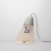 Light Shelf wandlamp met tafel - mos grijs