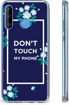 Huawei P30 Lite Anti Shock Case Flowers Blue DTMP