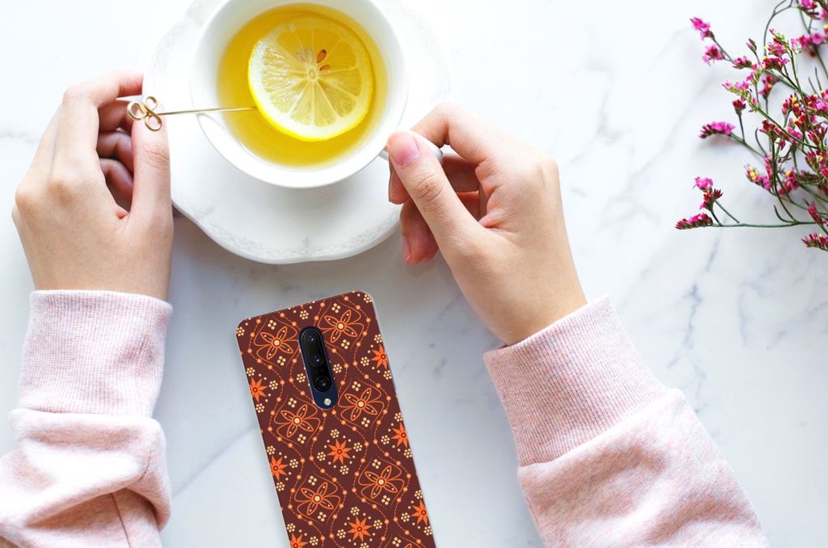 OnePlus 7 Pro TPU bumper Batik Brown