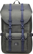 Rayland Rugzak - Legergroen 15 Inch laptopvak - Rugzak laptop - Rugzak voor school - Rugzak heren - Rugzak vrouwen - Travel bag voor school werk reizen camping - A-Kwaliteit