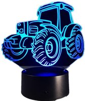 3D Led Lamp Motor Tractor Auto 3D Deco Licht Automobielvorm USB Charge Touch Schakelaar Lamp Kleurrijk Kids Nachtlampje Voor Farm Deco