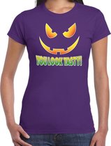 Halloween You look tasty verkleed t-shirt paars voor dames XL