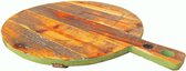 Planche à découper en bois ronde verte | Choix ciblé