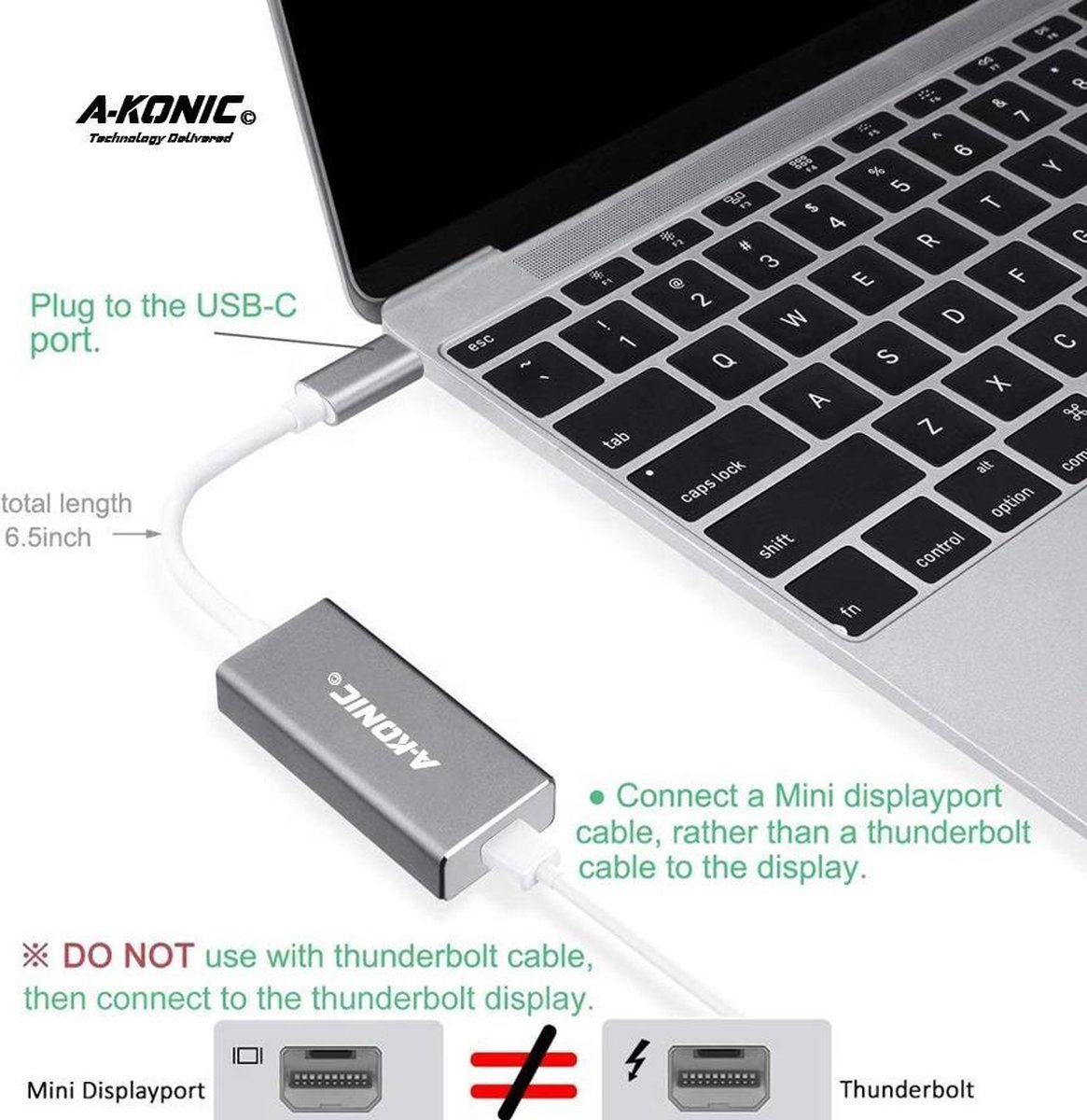 convertisseur de Type C to HDMI Compatible pour Macbook/Macbook Pro/iMac/iMac Pro/Dell/ASUS/HP/Nouveau Chromebook/Huawei/Samsung et Plus Cableader Adaptateur USB C to HDMI 4k @ 30Hz 