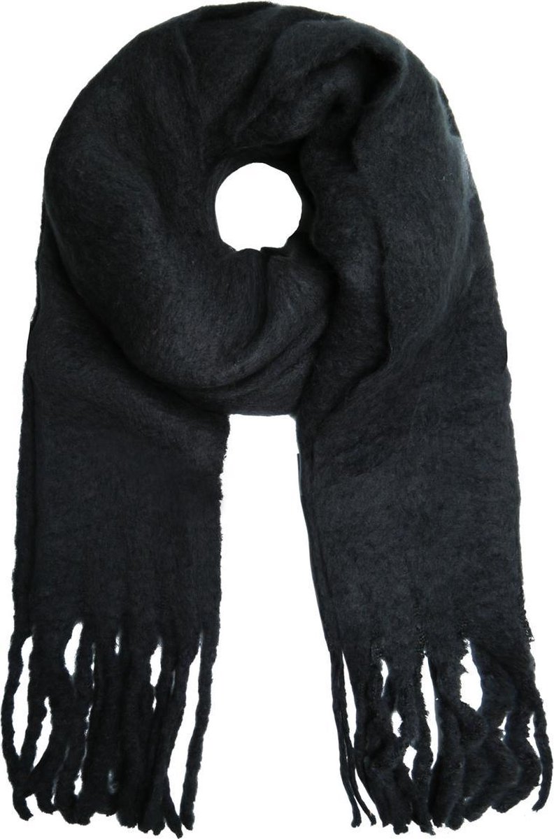 Belichamen Woord Kers Extra dikke sjaal Solid Colors|Lange shawl|Effen zwart | bol.com