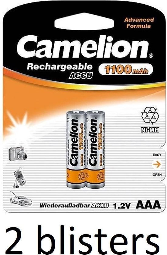 methodologie Telemacos Verloren Camelion oplaadbare batterij AAA 1100mah - 8 stuks | bol.com
