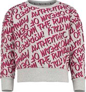 Vingino Meisjes Sweater - Light Grey Melee - Maat 110