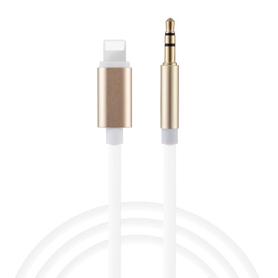Waarschuwing opvolger Het is goedkoop 8-pins naar 3.5 mm audio AUX kabel voor iPhone/iPad/iPod - GADGETS4YOU -  Ondersteuning... | bol.com