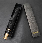 Super Elegante Paraplu|Stevig|Luxe|Umbrella| Stijl|Zwart Met Goud