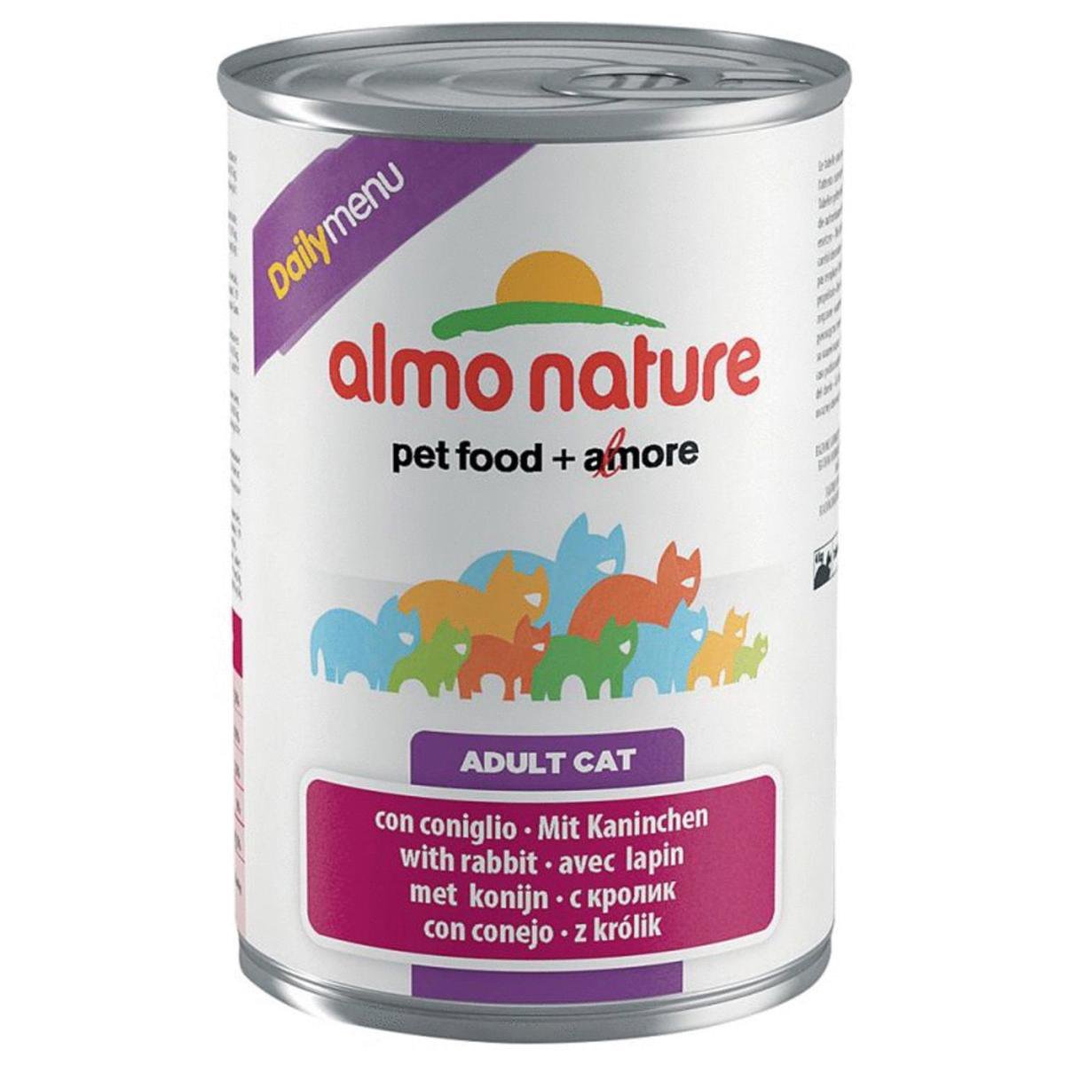 6x400g Konijn Almo Nature Daily Menu Kattenvoer