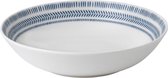 R. Doulton Ellen Degeneres cobalt blue chevron pasta bord 24cm