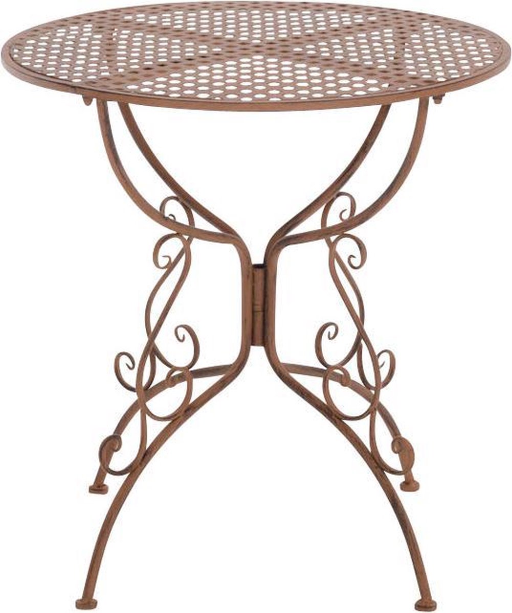 Ronde stalen tuintafel Made in Italy