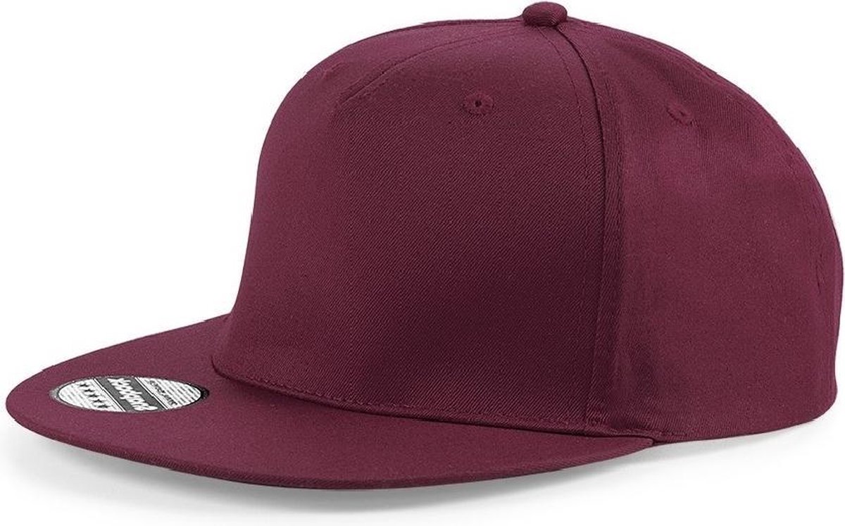 Senvi Snapback Rapper Cap Bordeaux - One size fits all