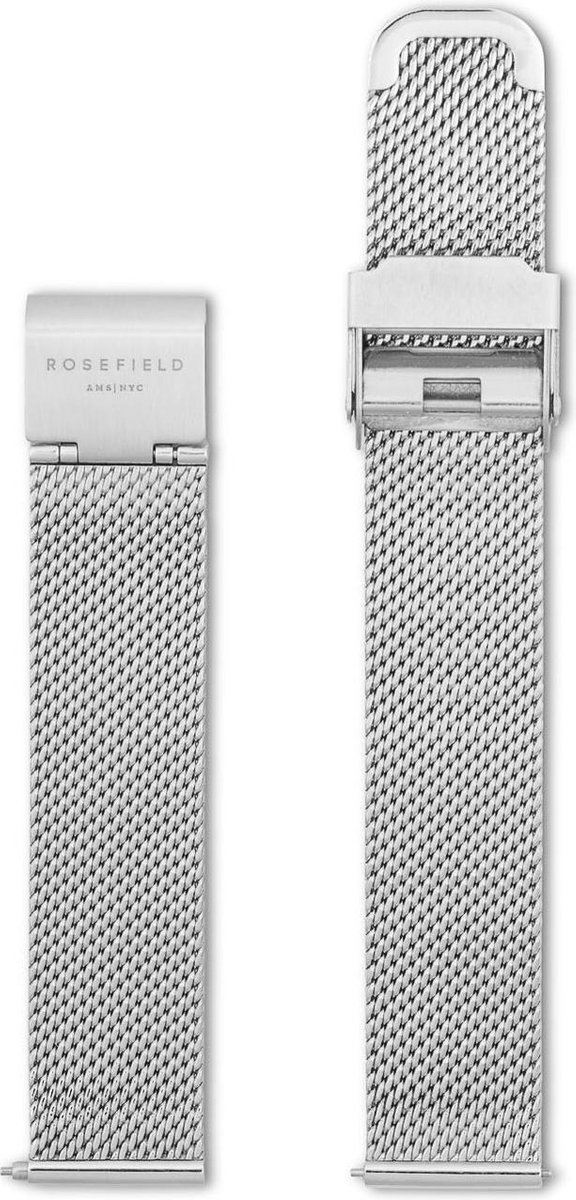 Rosefield Strap 16mm Tribeca Mesh Silver -