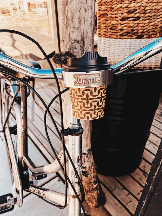 Kuppie | Koffiehouder | Koffiebeker houder fiets | Koffie op de fiets | Bekerhouder...
