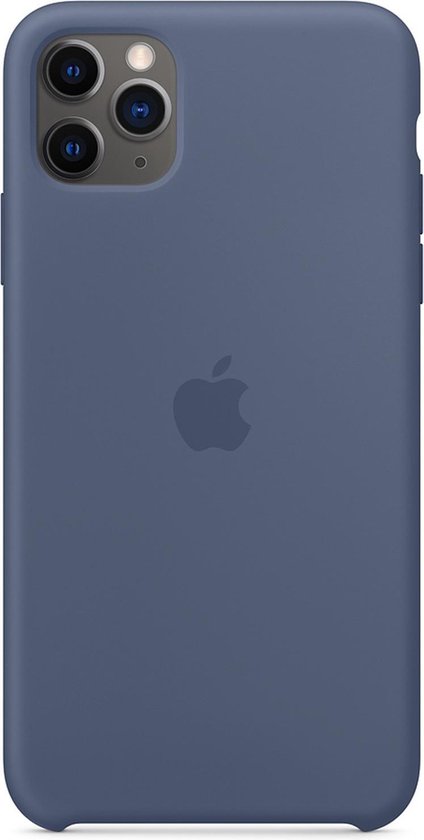 haakje Baan Herkenning Apple Siliconenhoesje voor iPhone 11 Pro Max hoesje - Alaskablauw | bol.com