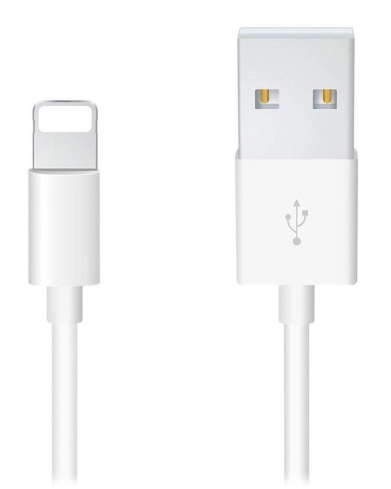 Lightning USB Kabel - iPhone Oplader Kabel - Oplaadkabel iPhone - Oplader iPhone Kabel - 1 Meter