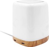 Macally LAMPCHARGESQ-E Nachtkast-led-lamp met 4-poorts USB-lader