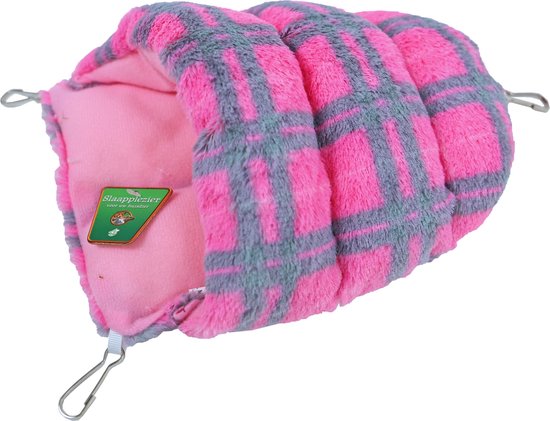 Knaagdier slaapzak - Pluche - Roze - 25 cm