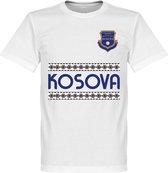 Kosovo Team T-Shirt - Wit - 5XL