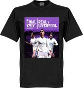 Real Madrid Road To Kiev 2018 Finale T-Shirt -  Zwart - L