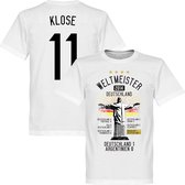 Duitsland Road To Victory Klose T-Shirt - XS