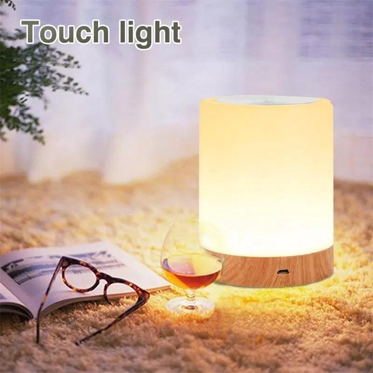 Touch Lamp LED 12 CM - Tafellampjes - Slaapkamer Lamp - Nachtkast Lampje -  Buitenlamp... | bol.com