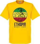 T-Shirt Lions Noir Ethiopie - L