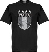 Italia Vintage Logo T-shirt - Zwart - S