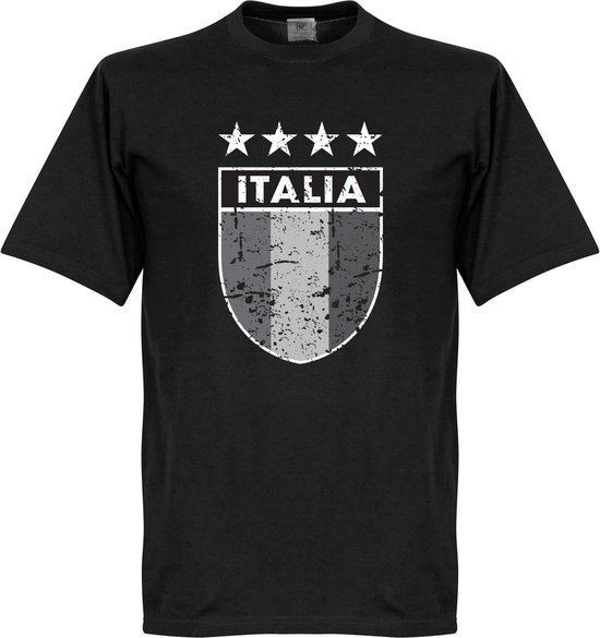 Italia Vintage Logo T-shirt - Zwart - S