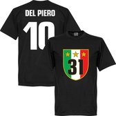 Juventus 31 Campione T-Shirt + Del Piero 10 - 5XL